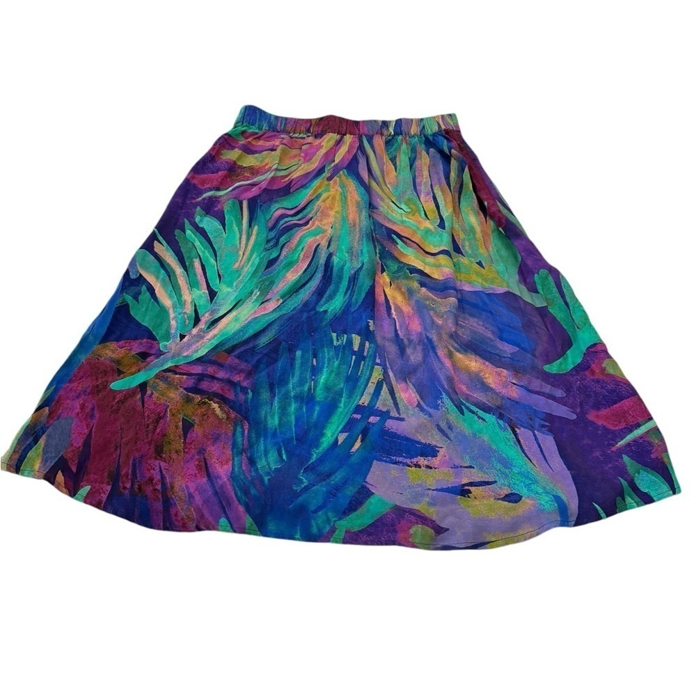 Soft Surroundings Watercolor Skirt Petite Medium